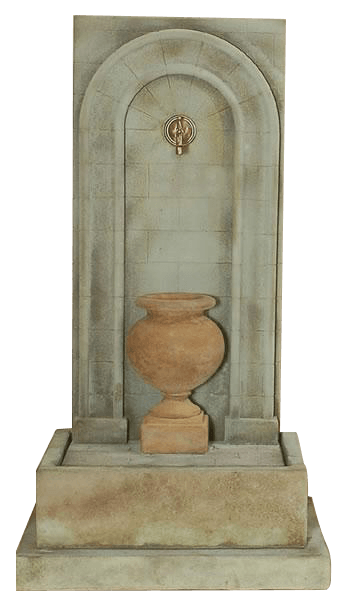 Etruria Urn Wall Outdoor Cast Stone Garden Fountain For Spout Short Urn Fountain Tuscan